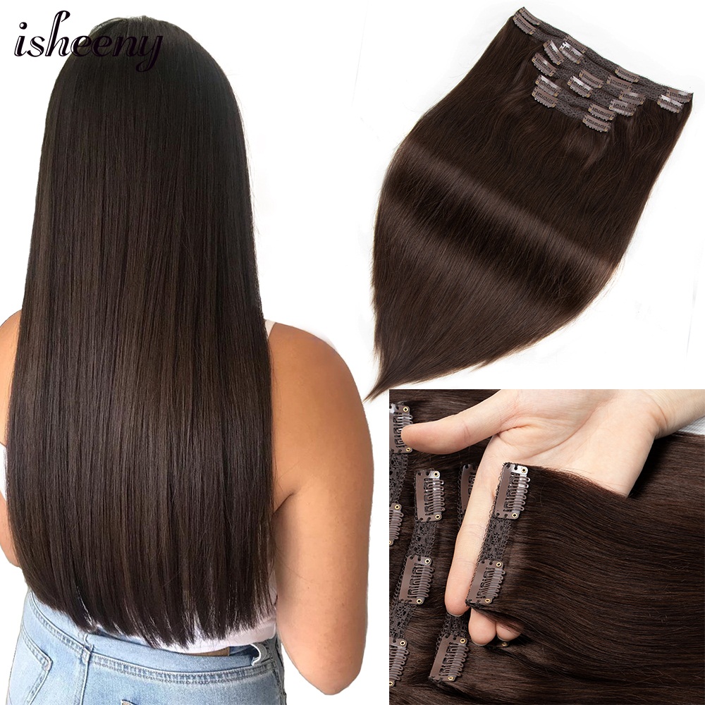 Clip In Hair Piece - Isheeny 140-240G hacim klip insan saçı
