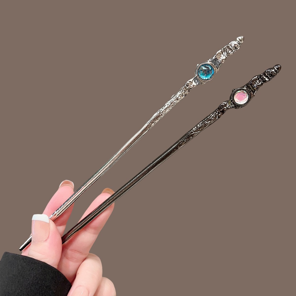 Clip In Hair Piece - 2 adet Lüks Zarif Altın Mini