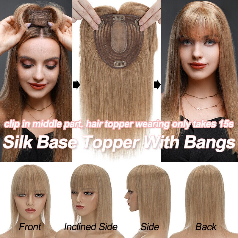 Kadın peruk ipek taban Topper  - Clip In Hair Piece incelemesi ve fiyatı