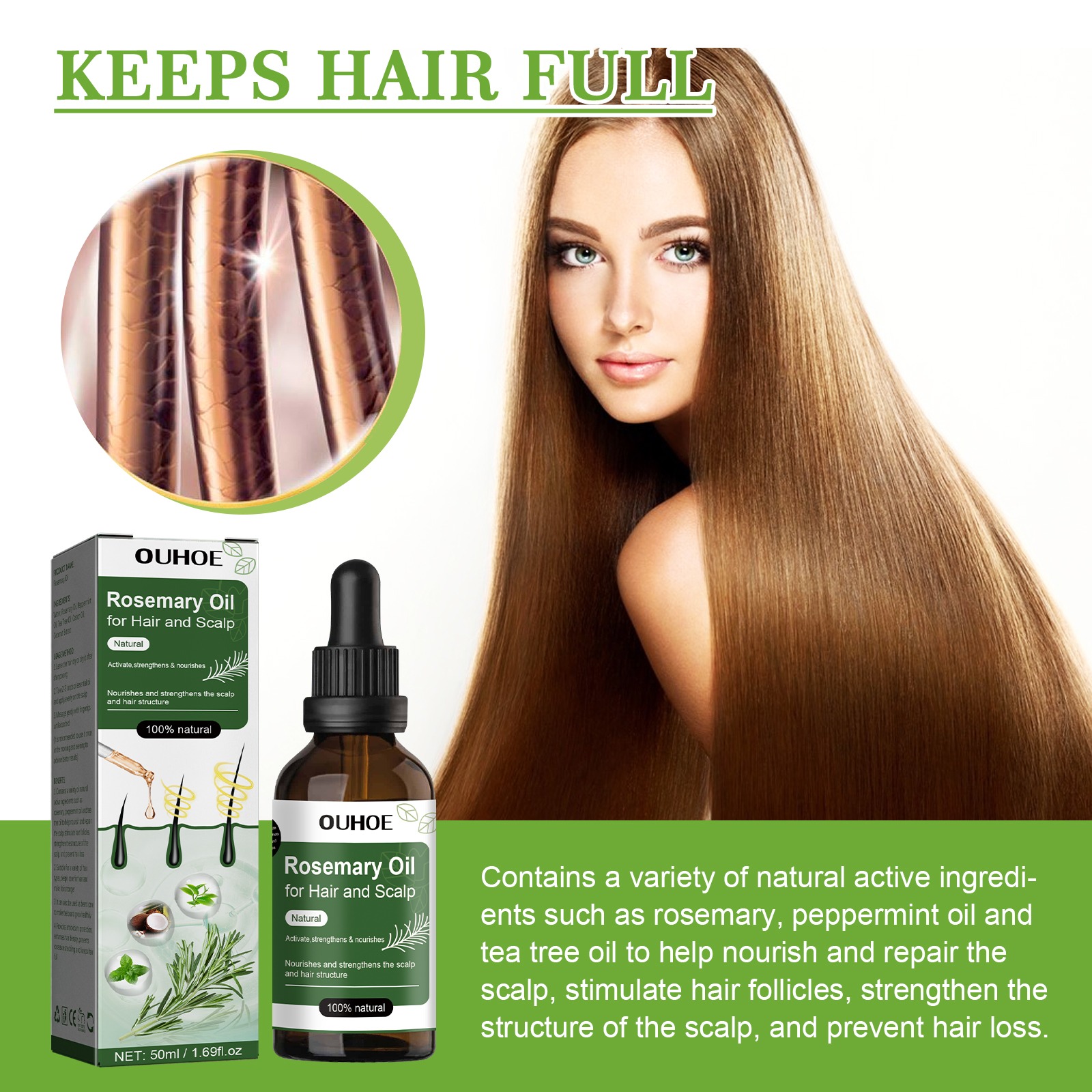 Saç Büyümesi için Biberiye Yağ - Hair Care Ouai incelemesi ve fiyatı